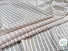 TISSU COTON CREME À RAYURES DUVETEUSES - My Little Coupon