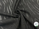 TISSU COTON DÉVORÉ CHARMILLES NOIR FIL LOUPS MSO