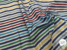TISSU COTON LIN À MULTIPLES RAYURES DE COULEURS - My Little Coupon