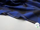 TISSU COTON SERGÉ TISSÉ TEINT CARREAUX JAPAN BLEU - My Little Coupon - tissu - coudre