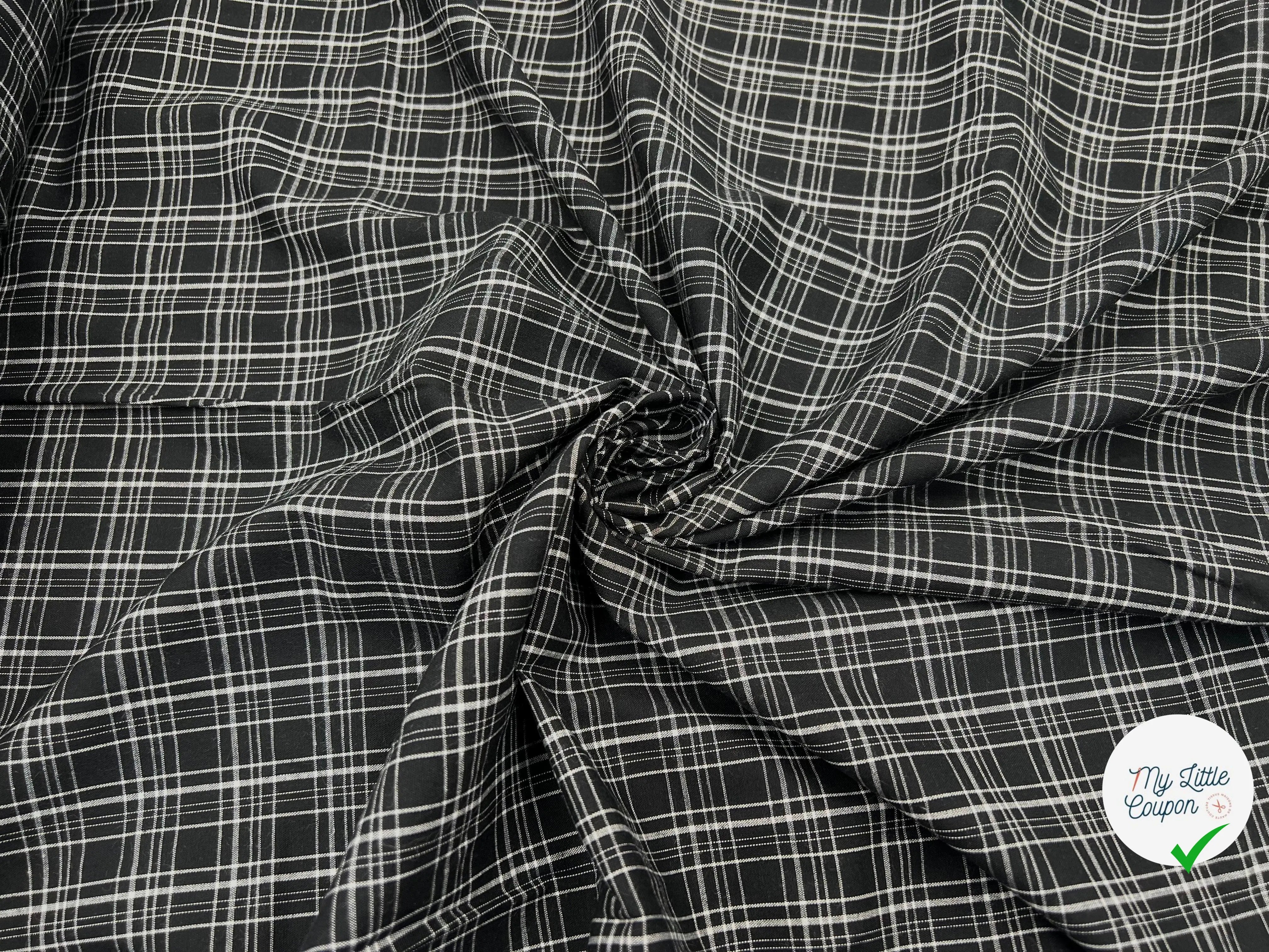 TISSU COTON TISSÉ TEINT ÉCOSSAIS COLORIS - My Little Coupon - tissu - coudre