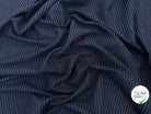 TISSU COTON TRAPPEUR BLEU NAVY MOTIFS PETITS CARREAUX BLEU CLAIR - My Little Coupon