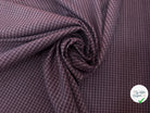 TISSU COTON TRAPPEUR VIOLET MOTIFS CARREAUX BLANC - My Little Coupon