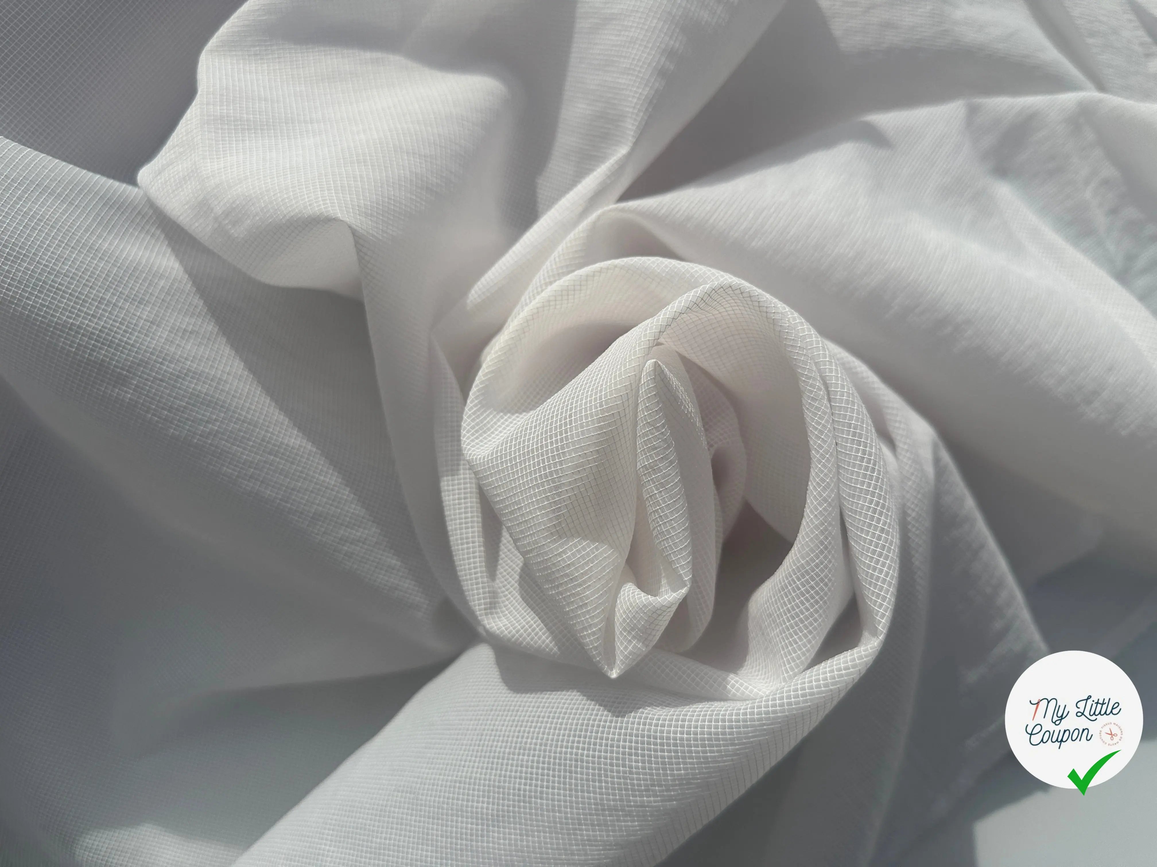 TISSU COUPE VENT ORGANZA MODERNE BLANC OPTIQUE MSO