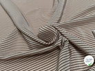 TISSU CRÊPE DE VISCOSE IMPRIMÉ MINI POIS BLEU TANGO PERLE BEIGE - My Little Coupon
