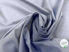 TISSU DE COTON CHEMISE FINE RAYURE BLEU CIEL MSO