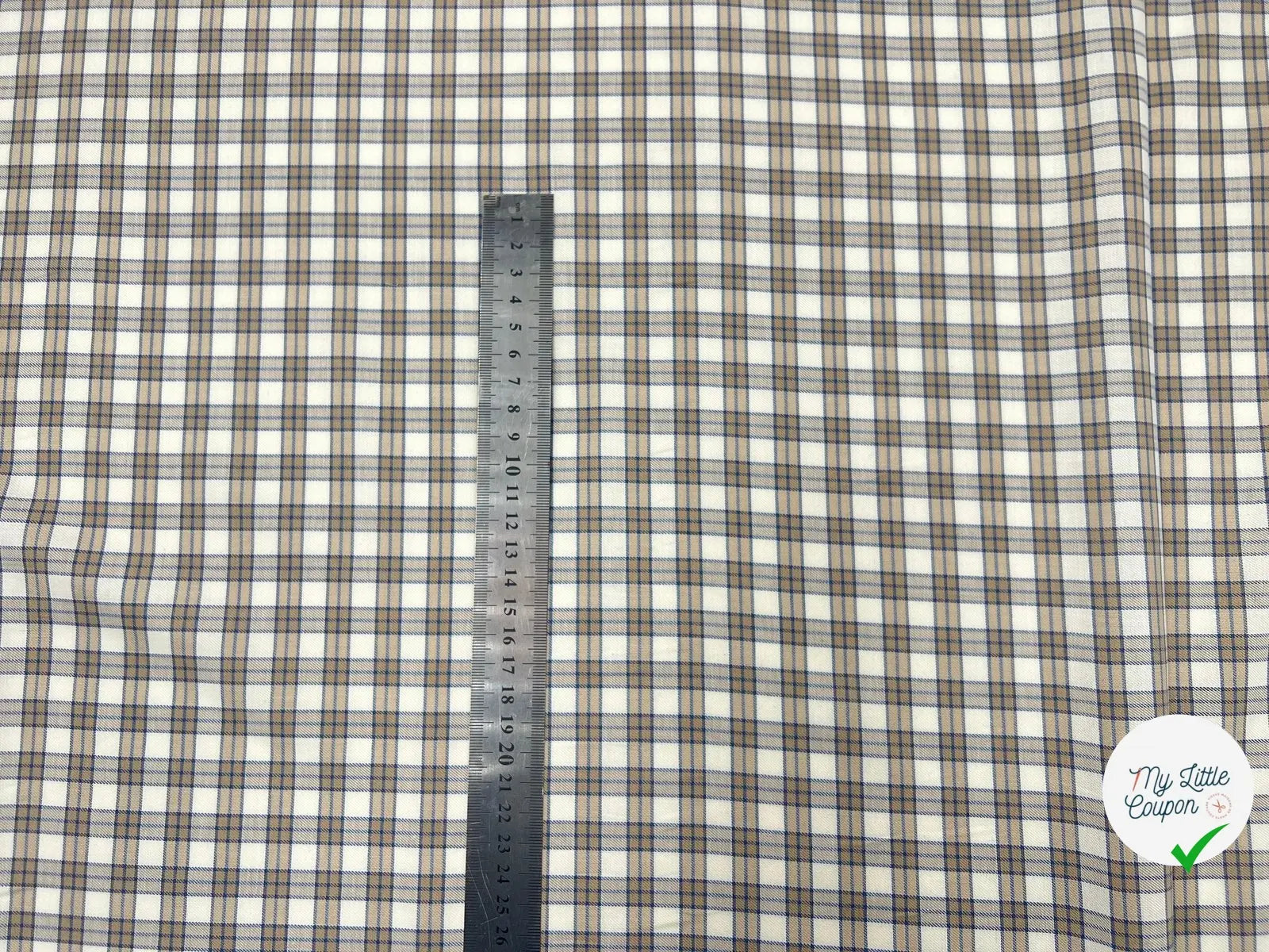 TISSU DE COTON DOUILLET ECOSSAIS CHEMISE - My Little Coupon - tissu - coudre