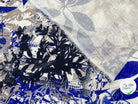 TISSU DE LIN IMPRIMÉ AQUARELLE TONS DE BLEU - My Little Coupon - tissu - coudre
