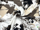 TISSU DE LIN IMPRIMÉ AQUARELLE TONS DE TERRE - My Little Coupon - tissu - coudre