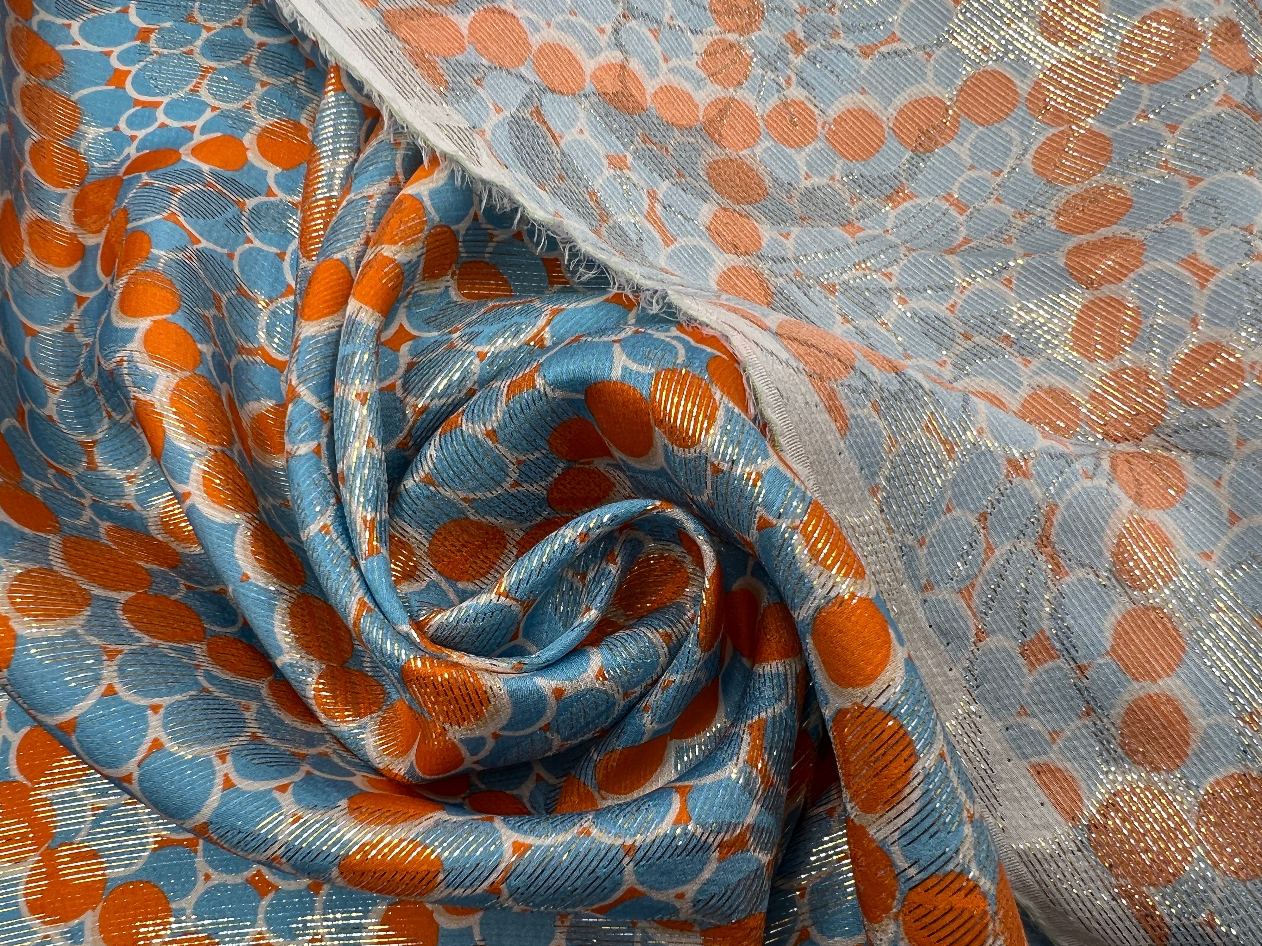 TISSU DE SOIE TONIC ARTDECO FIL MÉTAL MSO