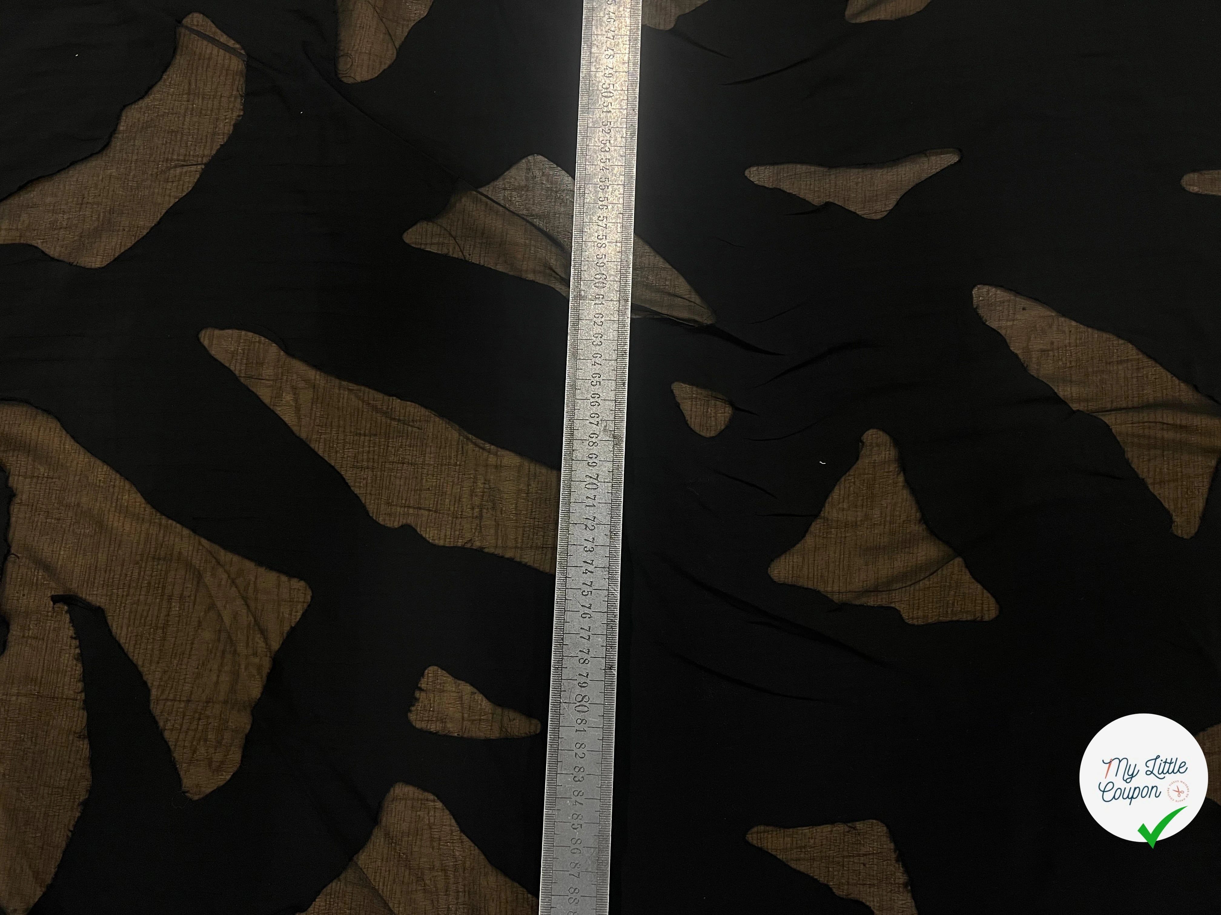 TISSU DÉVORÉ VISCOSE TACHES ANIMALES - My Little Coupon