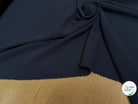 TISSU FINEMENT SERGÉ FLUIDE STRETCH BLEU CARBONE - My Little Coupon