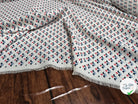 TISSU FLUIDE BLANC A MOTIFS GÉOMÉTRIQUES - My Little Coupon