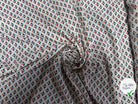 TISSU FLUIDE BLANC A MOTIFS GÉOMÉTRIQUES - My Little Coupon
