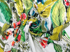 TISSU FLUIDE IMPRIMÉ STRETCH AQUARELLE BOTANIQUE MOTIF PLACÉ MSO