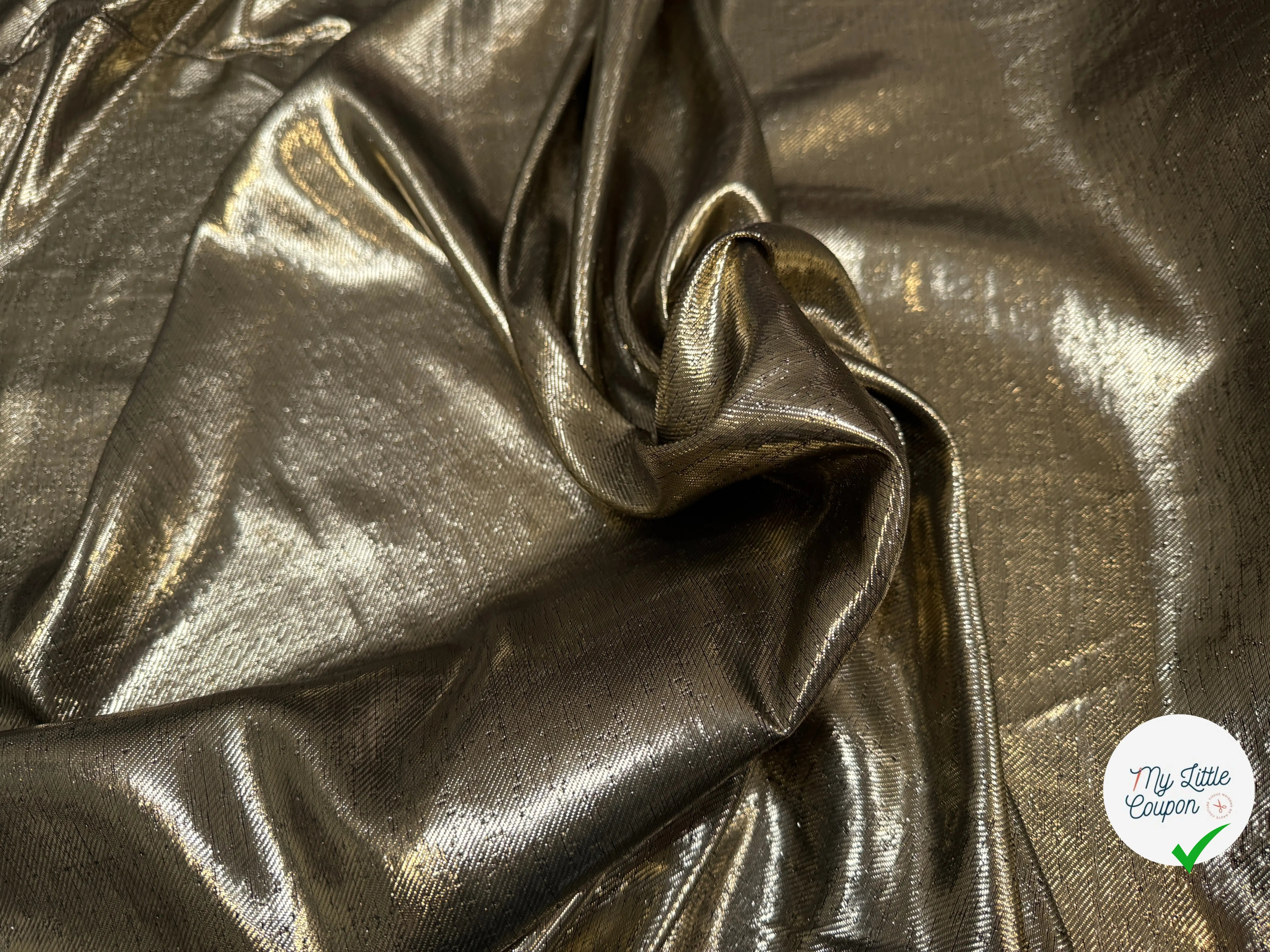 TISSU FLUIDE LUREX DE LUNE 7% SETA - My Little Coupon