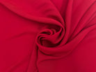 TISSU FLUIDE VISCOSE ET SOIE ROUGE CARMIN MSO