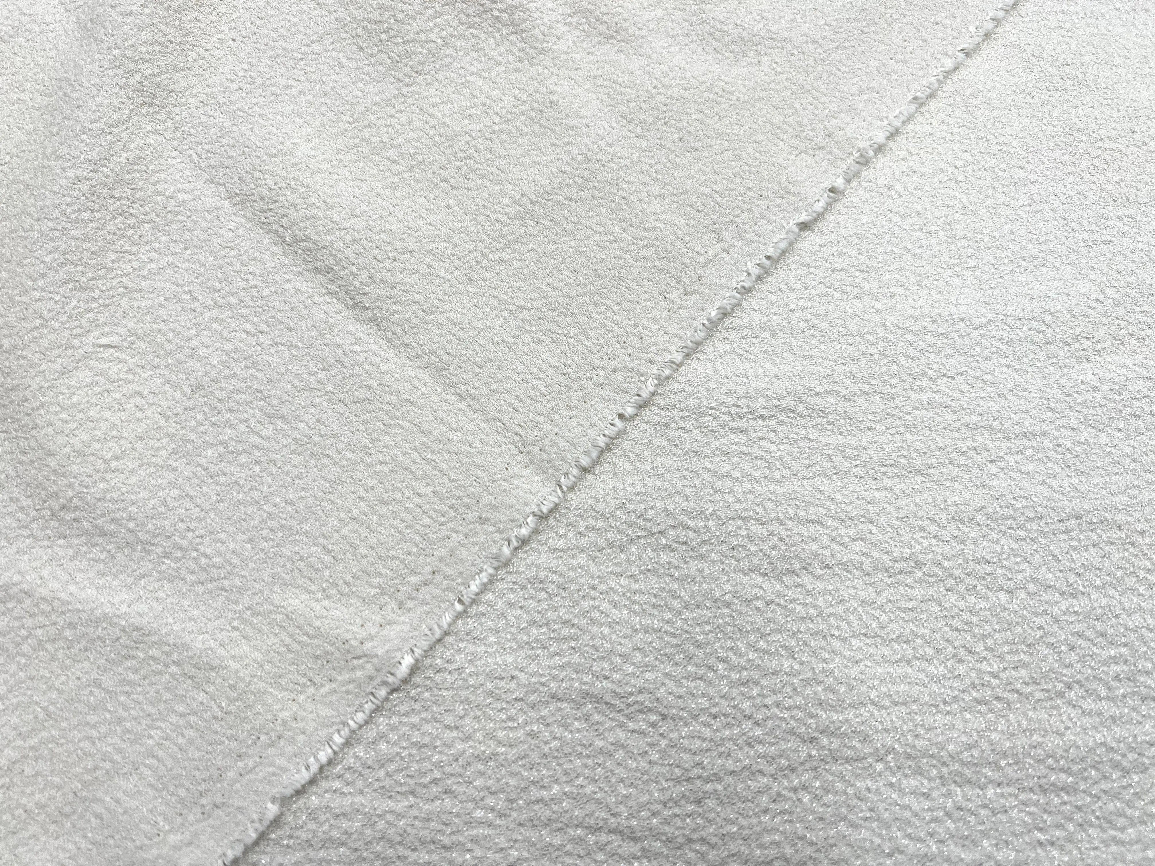 TISSU GRANULÉ FLUIDE BLANC CASSÉ - My Little Coupon - tissu - coudre
