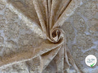 TISSU JACQUARD DE FLEURS DORÉES - My Little Coupon