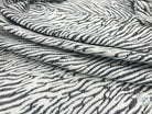 TISSU JACQUARD MOTIF ZÈBRE BLANC ET NOIR - coupon de 3 mètres - My Little Coupon - tissu - coudre