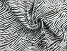 TISSU JACQUARD MOTIF ZÈBRE BLANC ET NOIR - coupon de 3 mètres - My Little Coupon - tissu - coudre