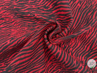 TISSU JACQUARD MOTIF ZÈBRE ROUGE ET NOIR - My Little Coupon - tissu - coudre
