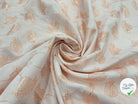 TISSU JACQUARD REVERSIBLE FLEURS CUIVRÉES - My Little Coupon - tissu - coudre