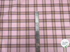 TISSU LAINAGE CARREAUX VIEUX ROSE DÉJÀ THERMOCOLLÉ - My Little Coupon - tissu - coudre