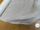 TISSU LIN VISCOSE LEGER BLANC CASSÉ - My Little Coupon