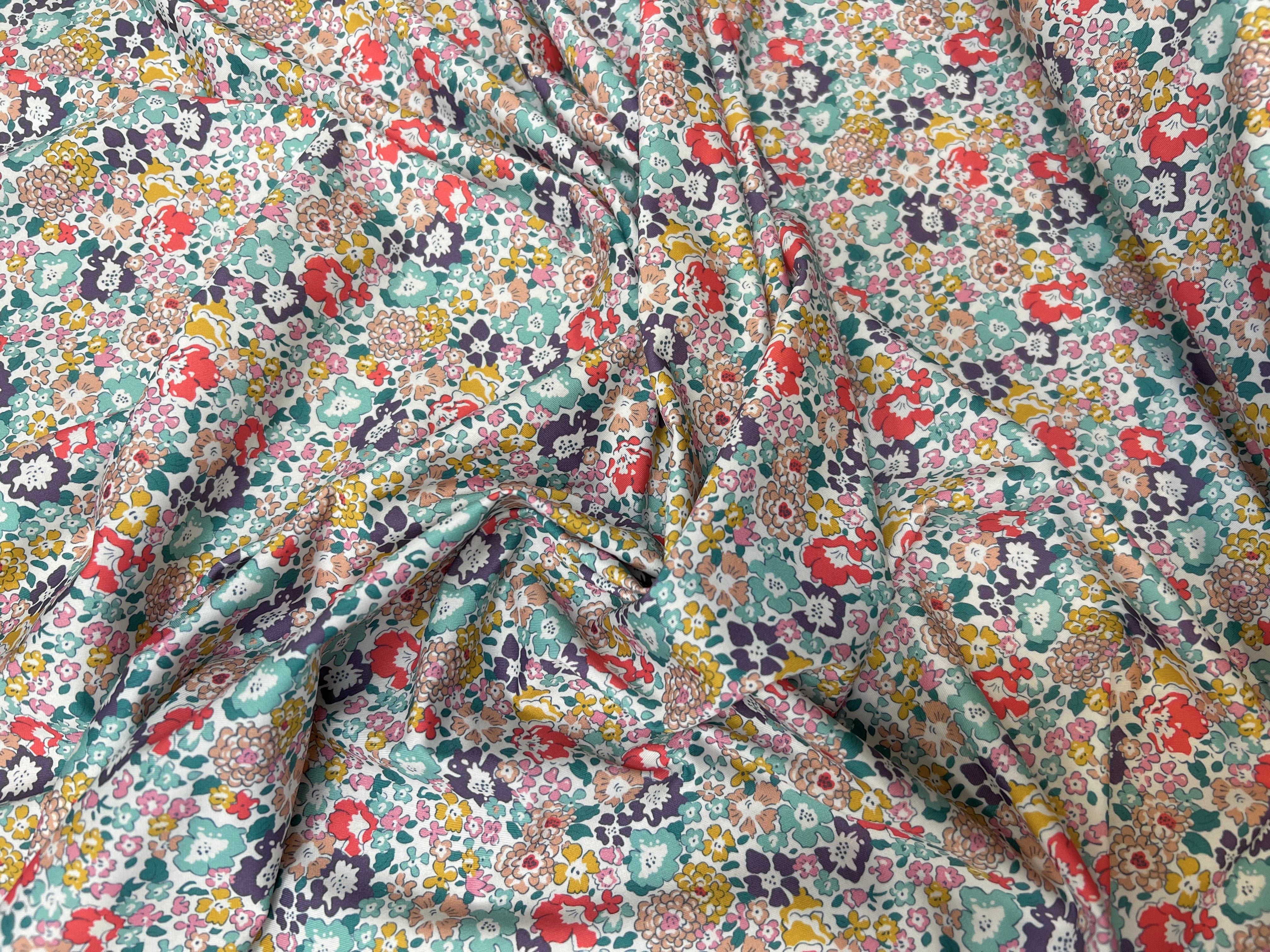 TISSU MAILLOT DE BAIN PRESTIGE PETITES FLEURS - My Little Coupon