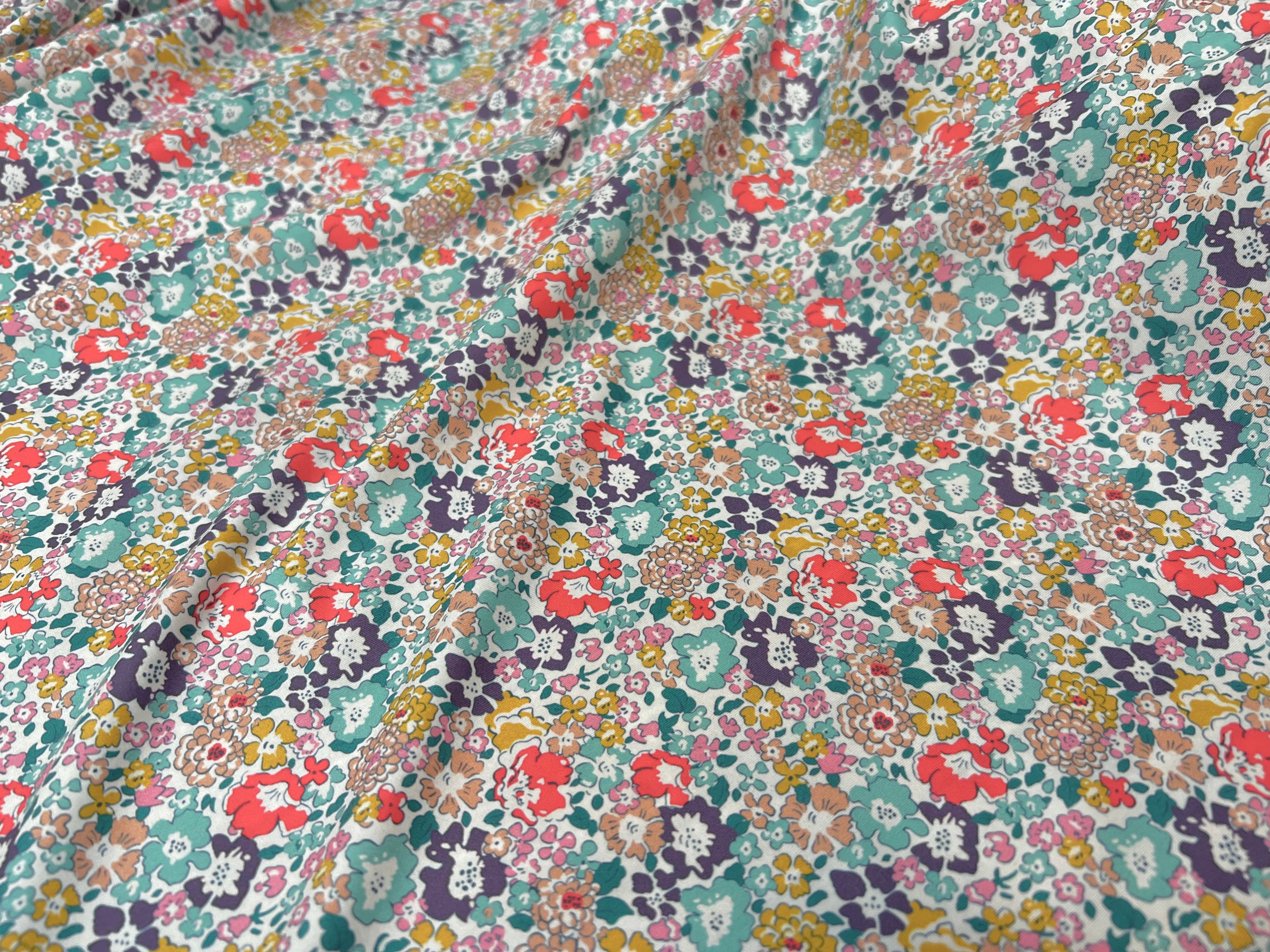 TISSU MAILLOT DE BAIN PRESTIGE PETITES FLEURS - My Little Coupon