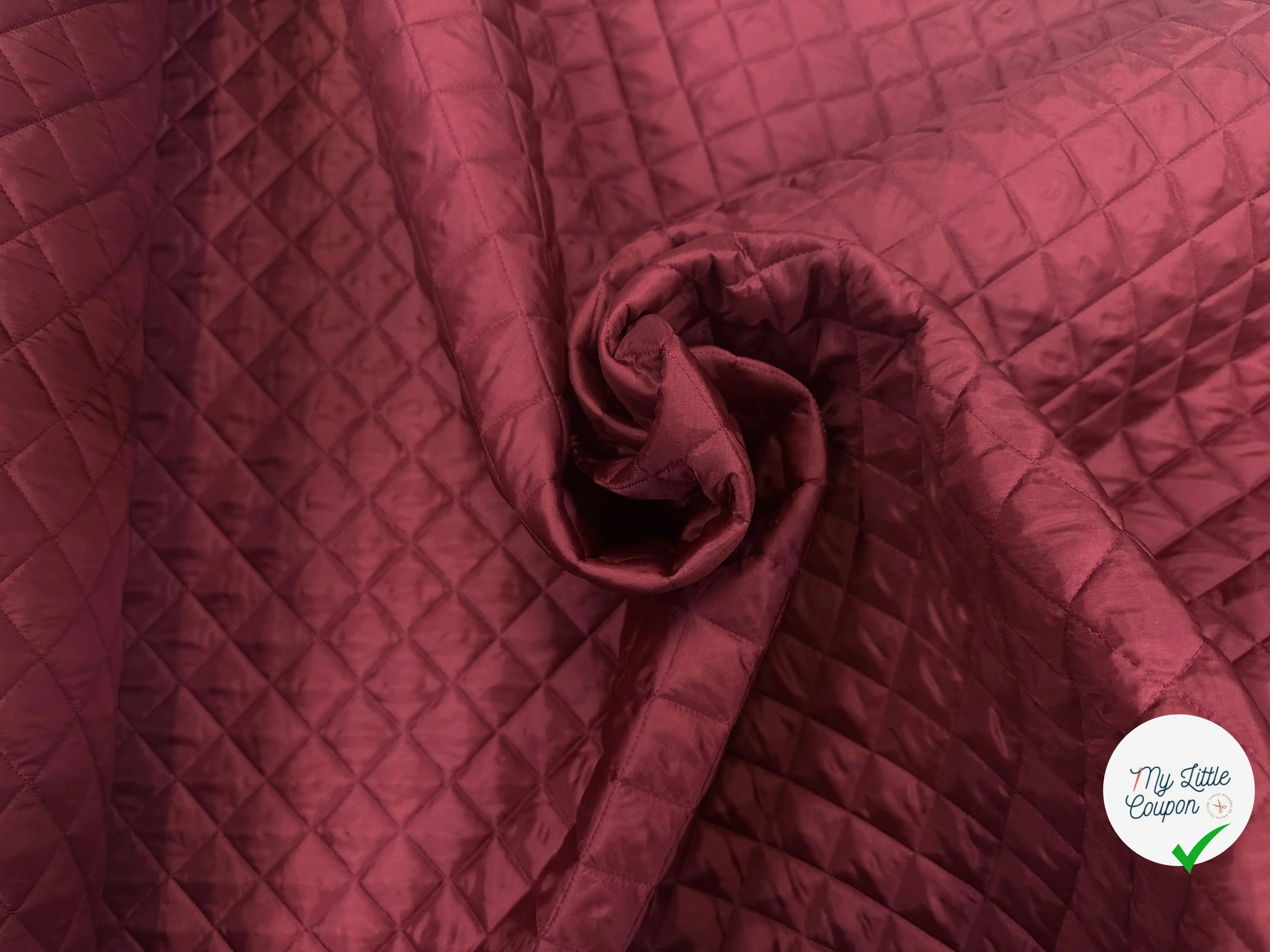 TISSU MATELASSÉ BOURGOGNE DOUDOUNE CHIC MATELASSAGE FRANÇAIS SIMPLE FACE MLC INTERN