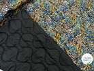 TISSU MATELASSÉ BUBBLE DESSUS DOUBLURE NOIR DESSOUS MATELASSAGE FRANÇAIS MLC INTERN