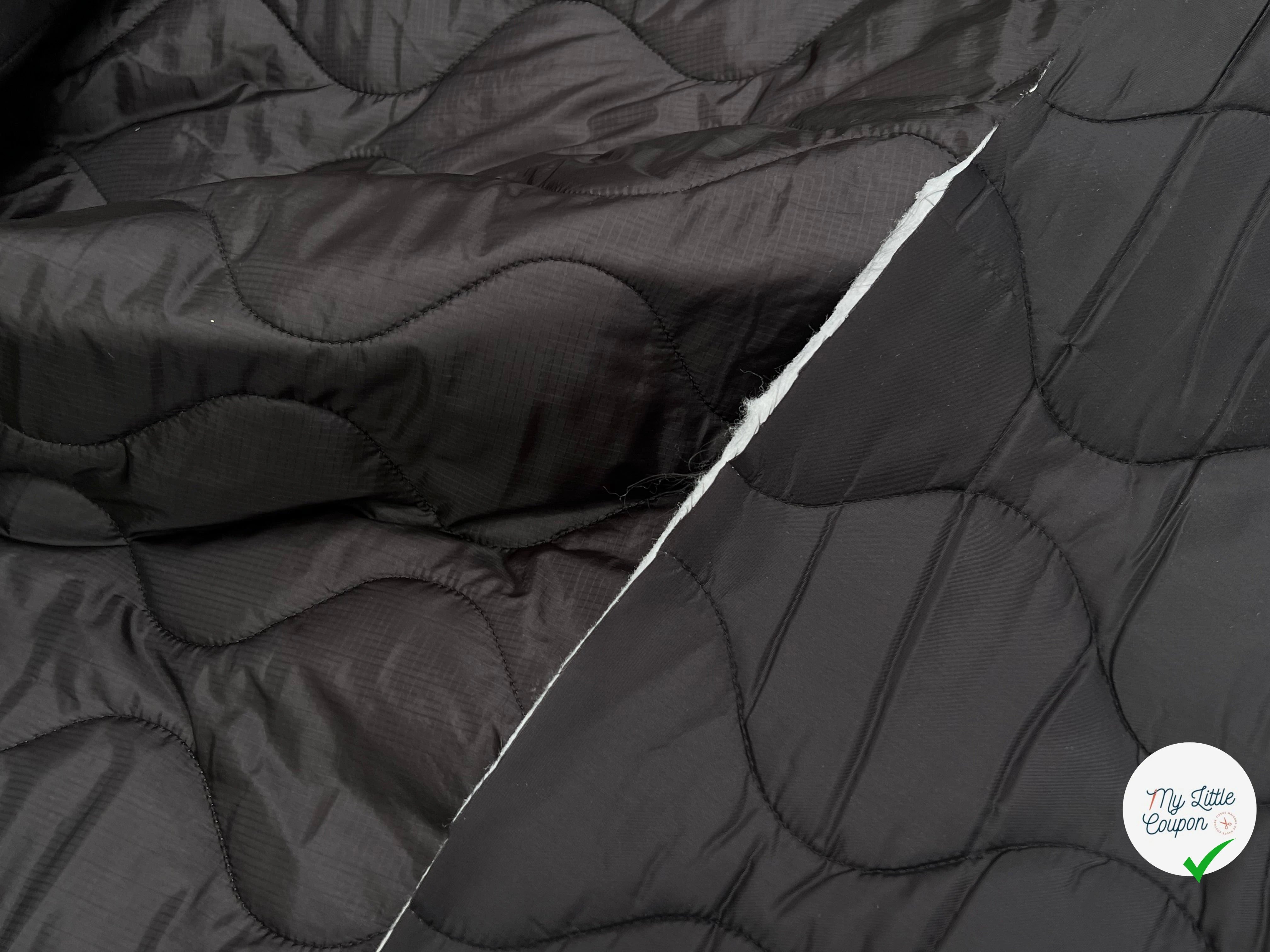 TISSU MATELASSÉ DOUBLE FACE DOUX TOUCHER GRIS ARGENTÉ LOSANGE - My Little Coupon