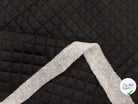 TISSU MATELASSÉ DOUDOUNE DOUBLE FACE NOIR CHIC MATELASSAGE FRANÇAIS MLC INTERN