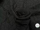 TISSU MATELASSÉ NOIR MOTIF RECTANGLE ENVERS DOUX - My Little Coupon