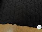 TISSU MATELASSÉ NOIR MOTIF RECTANGLE ENVERS DOUX - My Little Coupon