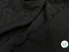 TISSU MATELASSÉ NOIR MOTIF RECTANGLE ENVERS DOUX - My Little Coupon