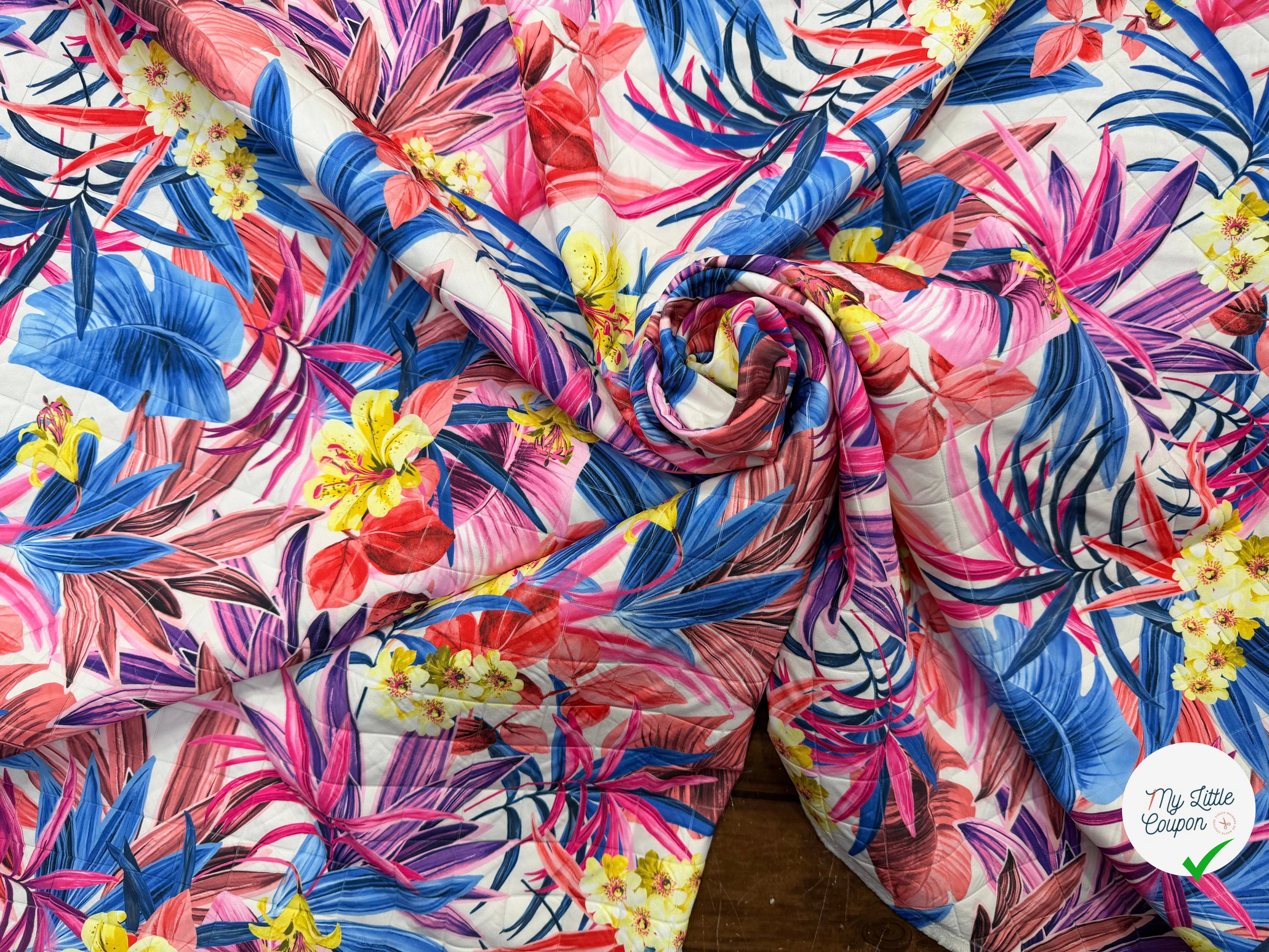 TISSU MATELASSÉ SIMPLE FACE IMPRIMÉ 1 - My Little Coupon