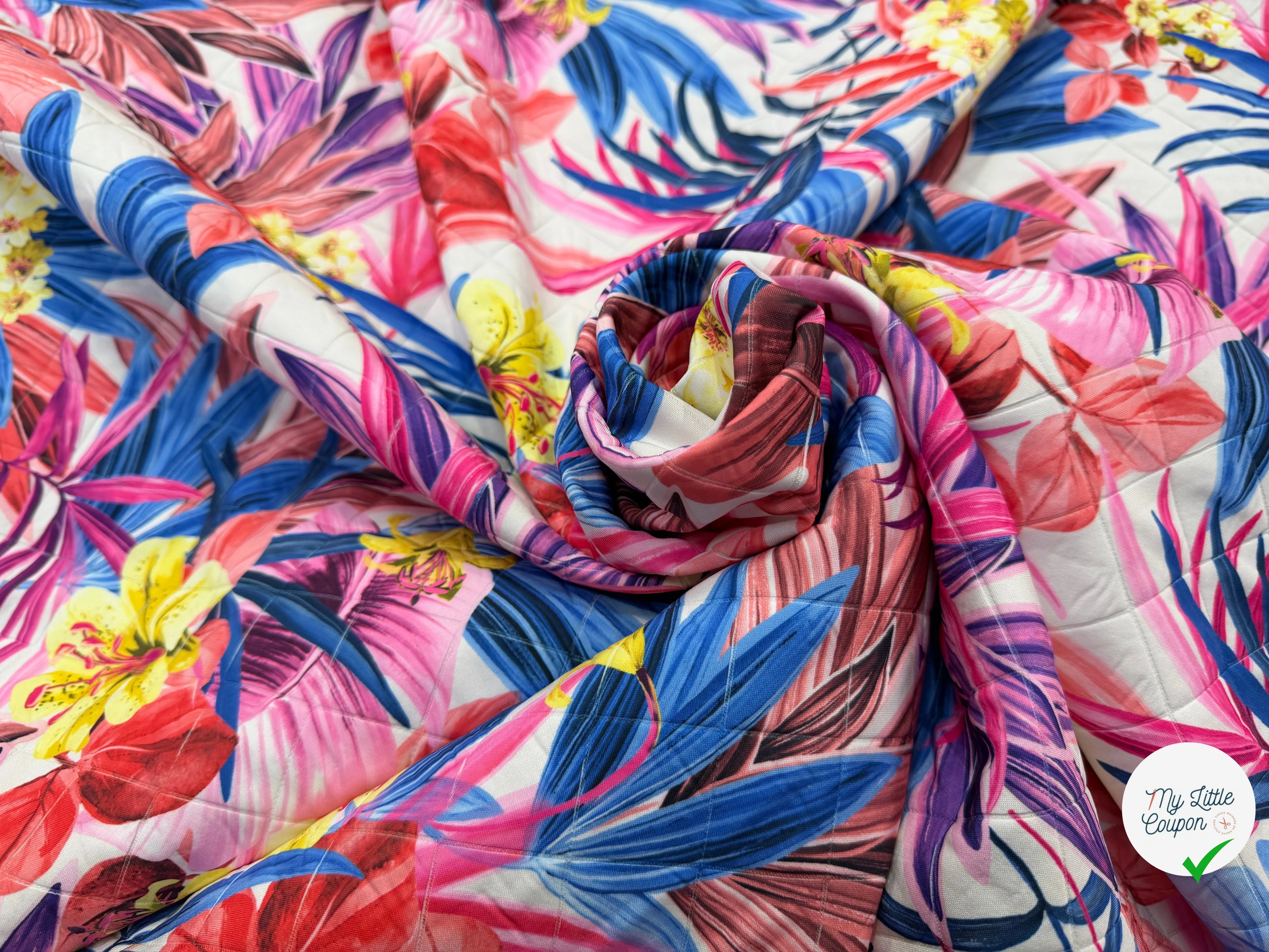 TISSU MATELASSÉ SIMPLE FACE IMPRIMÉ 1 - My Little Coupon