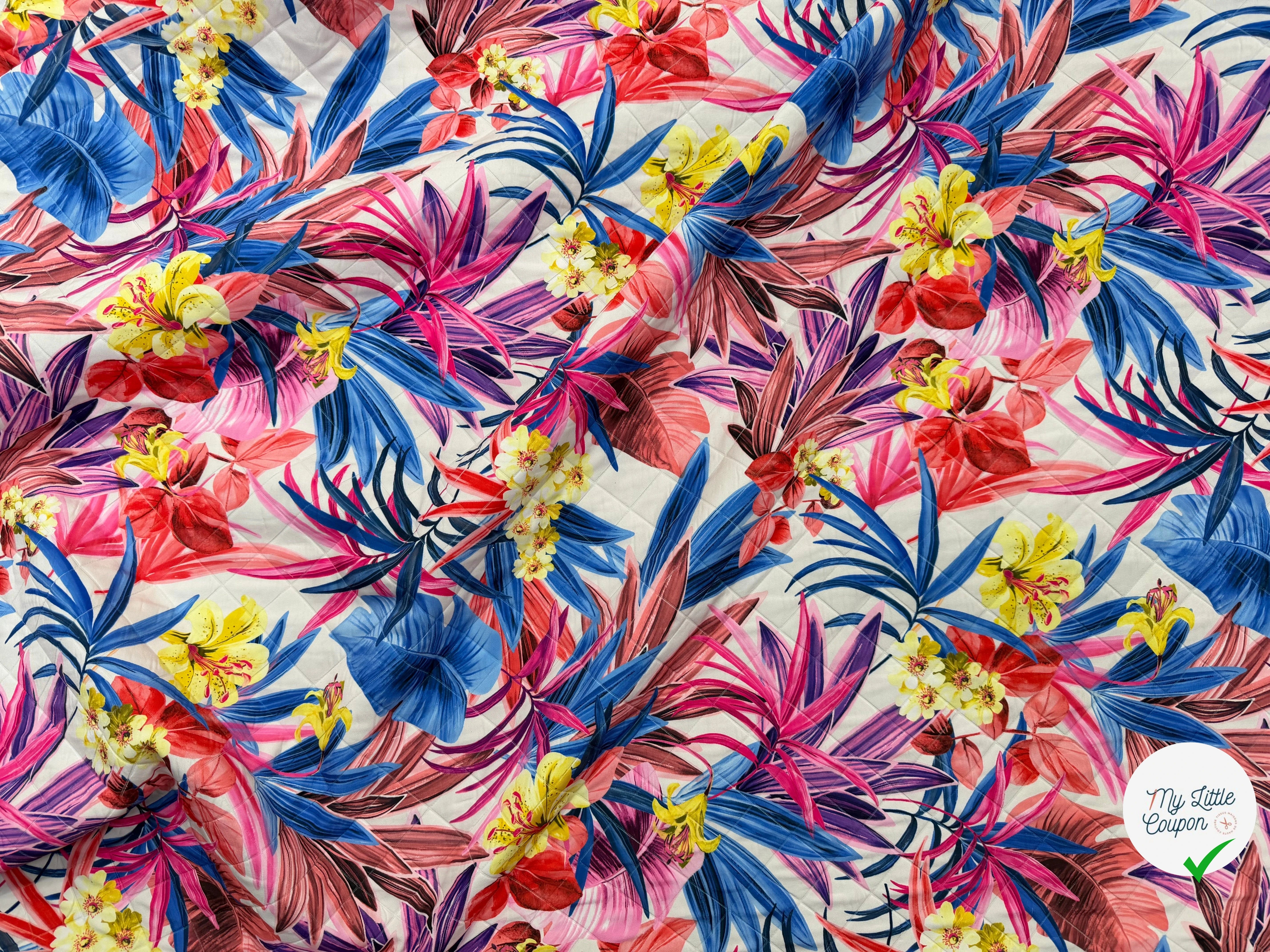 TISSU MATELASSÉ SIMPLE FACE IMPRIMÉ 1 - My Little Coupon