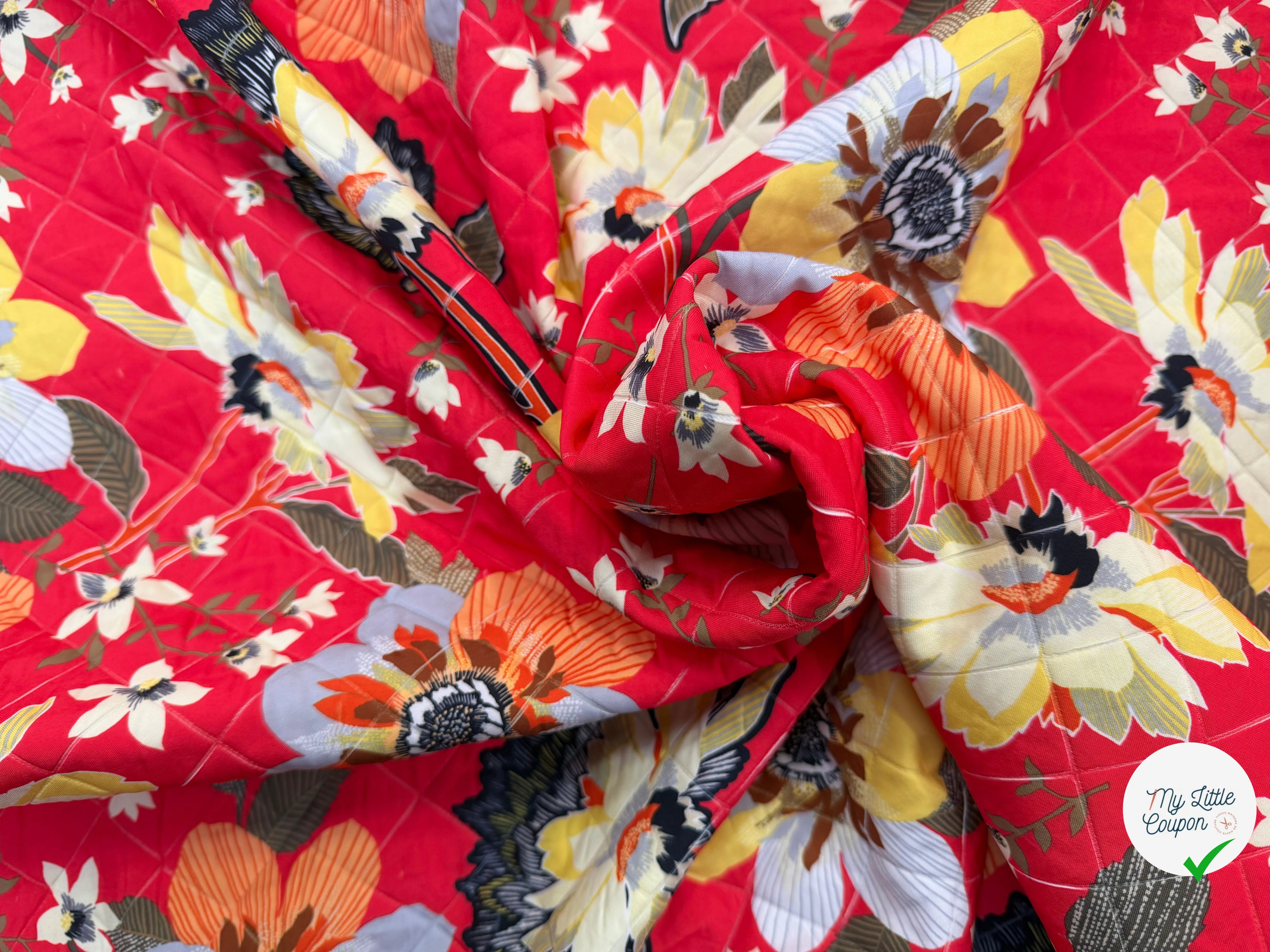 TISSU MATELASSÉ SIMPLE FACE IMPRIMÉ 2 - My Little Coupon