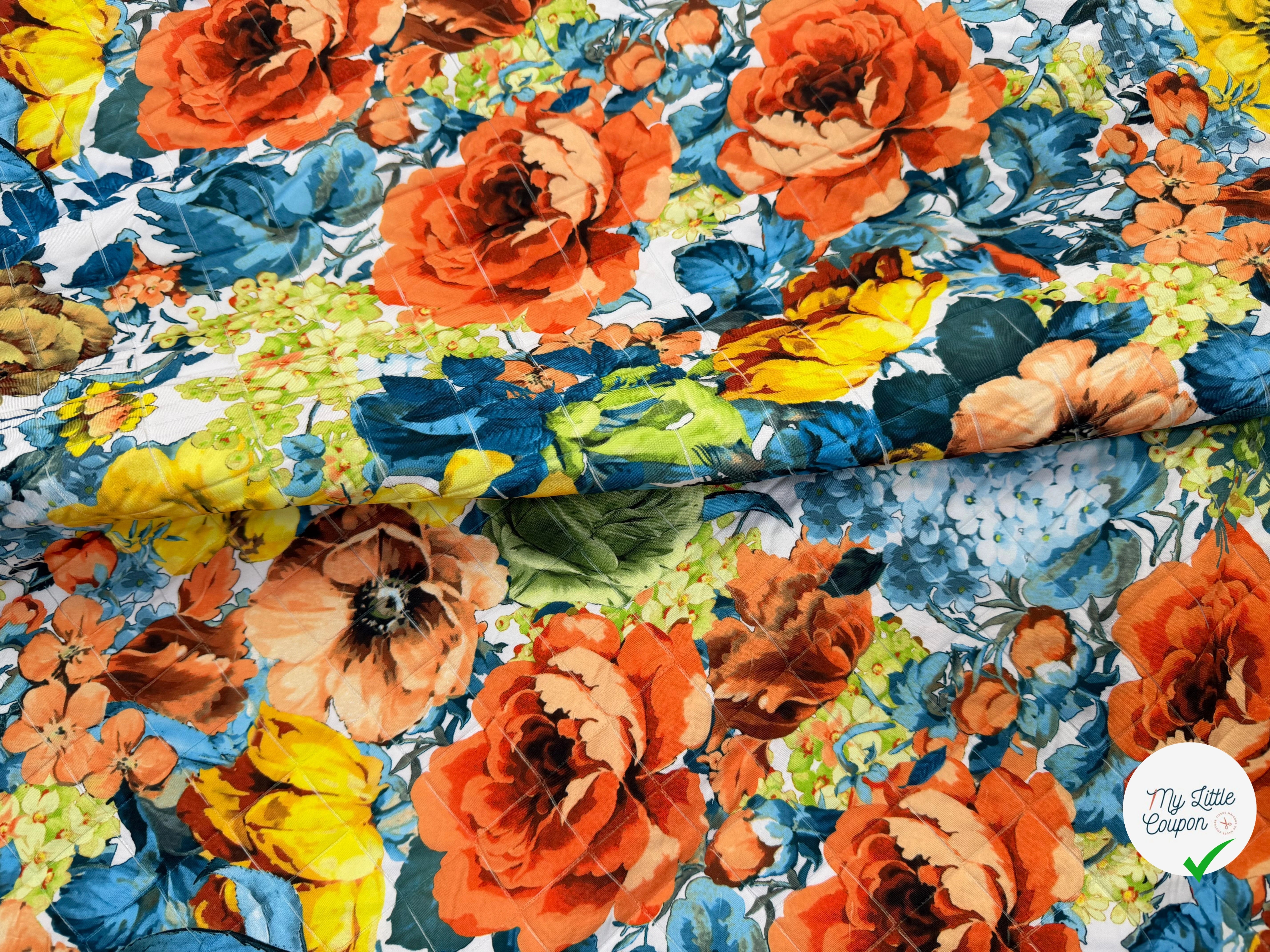 TISSU MATELASSÉ SIMPLE FACE IMPRIMÉ 3 - My Little Coupon