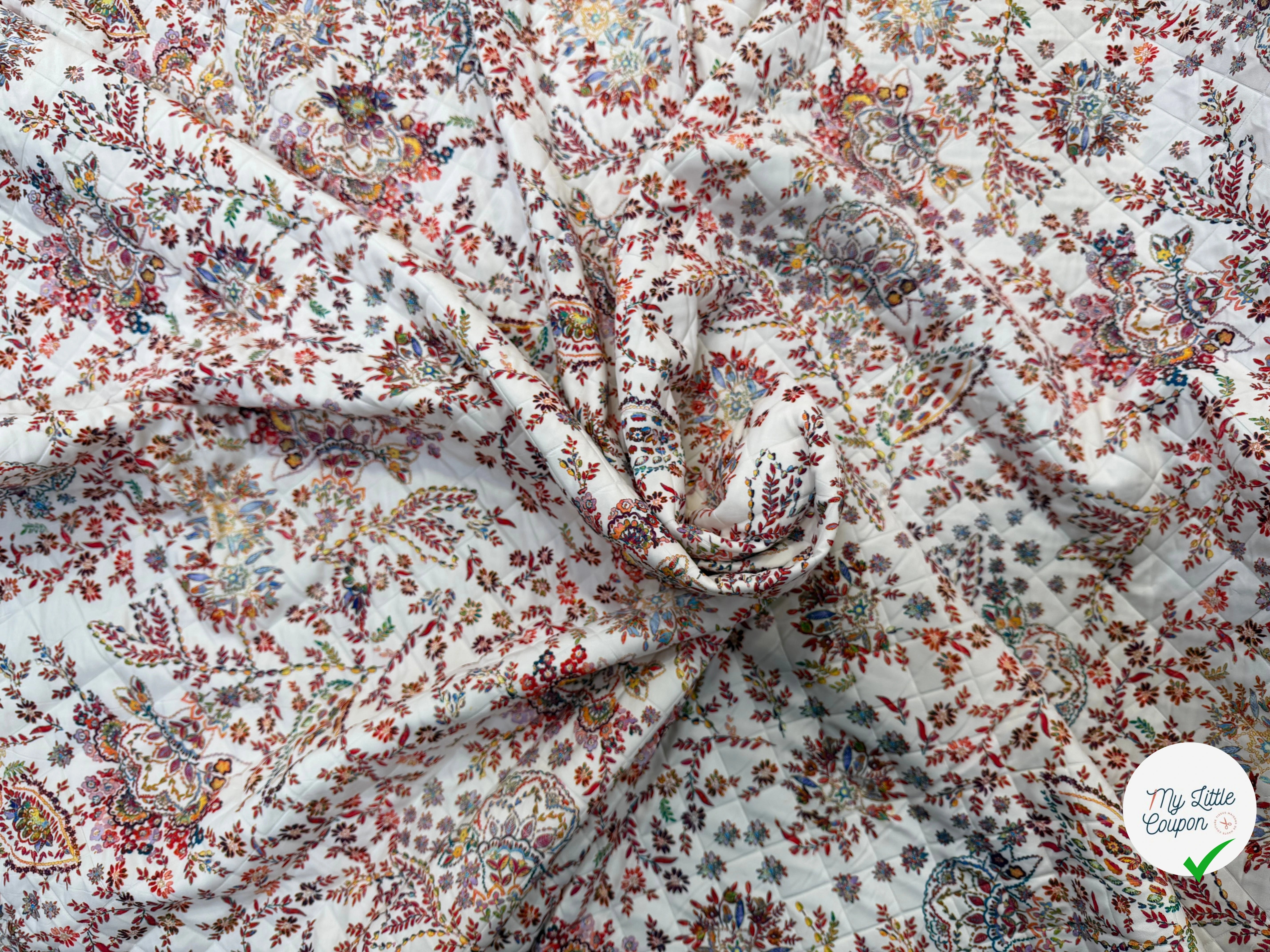 TISSU MATELASSÉ SIMPLE FACE IMPRIMÉ 4 - My Little Coupon