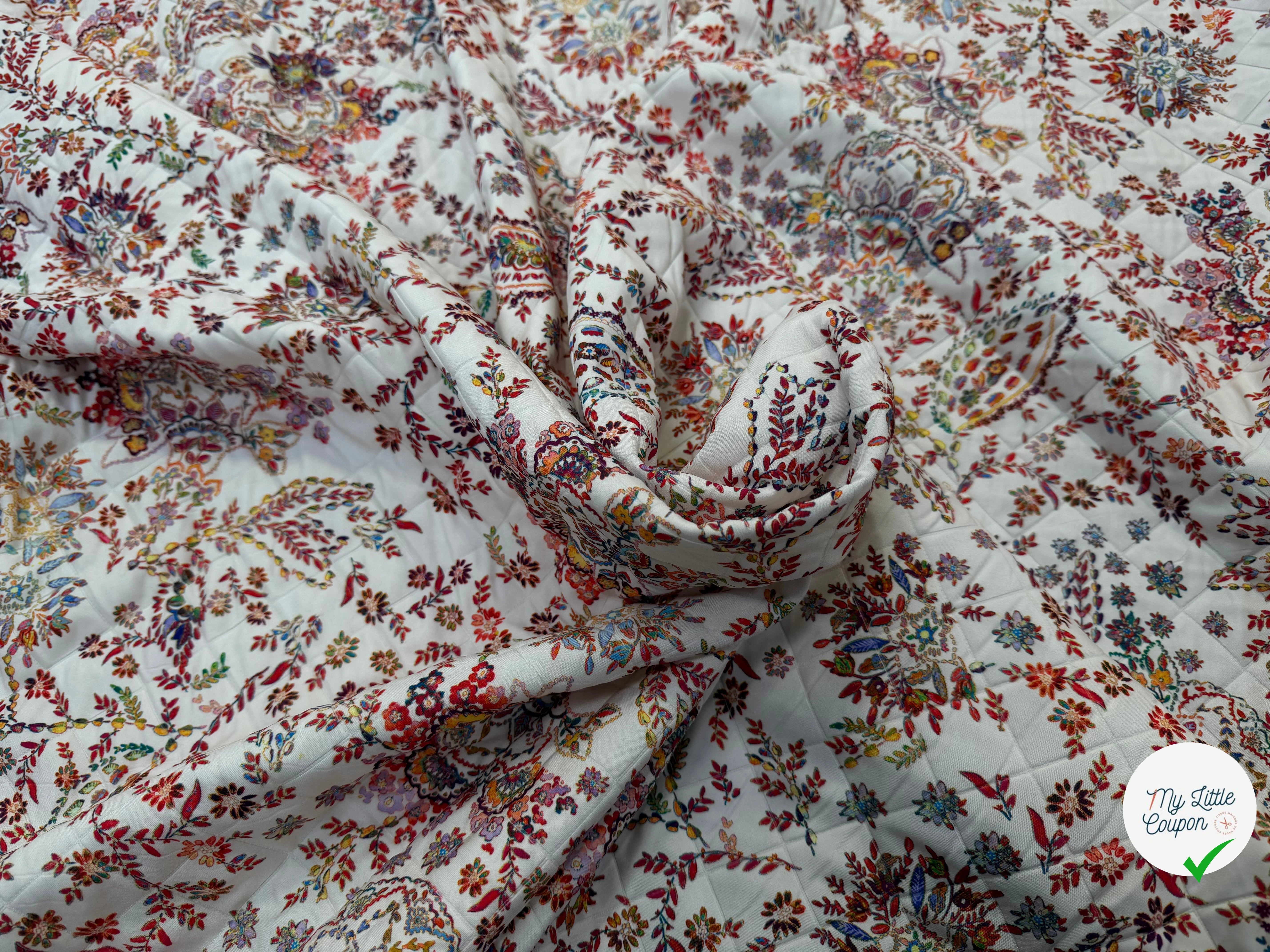 TISSU MATELASSÉ SIMPLE FACE IMPRIMÉ 4 - My Little Coupon