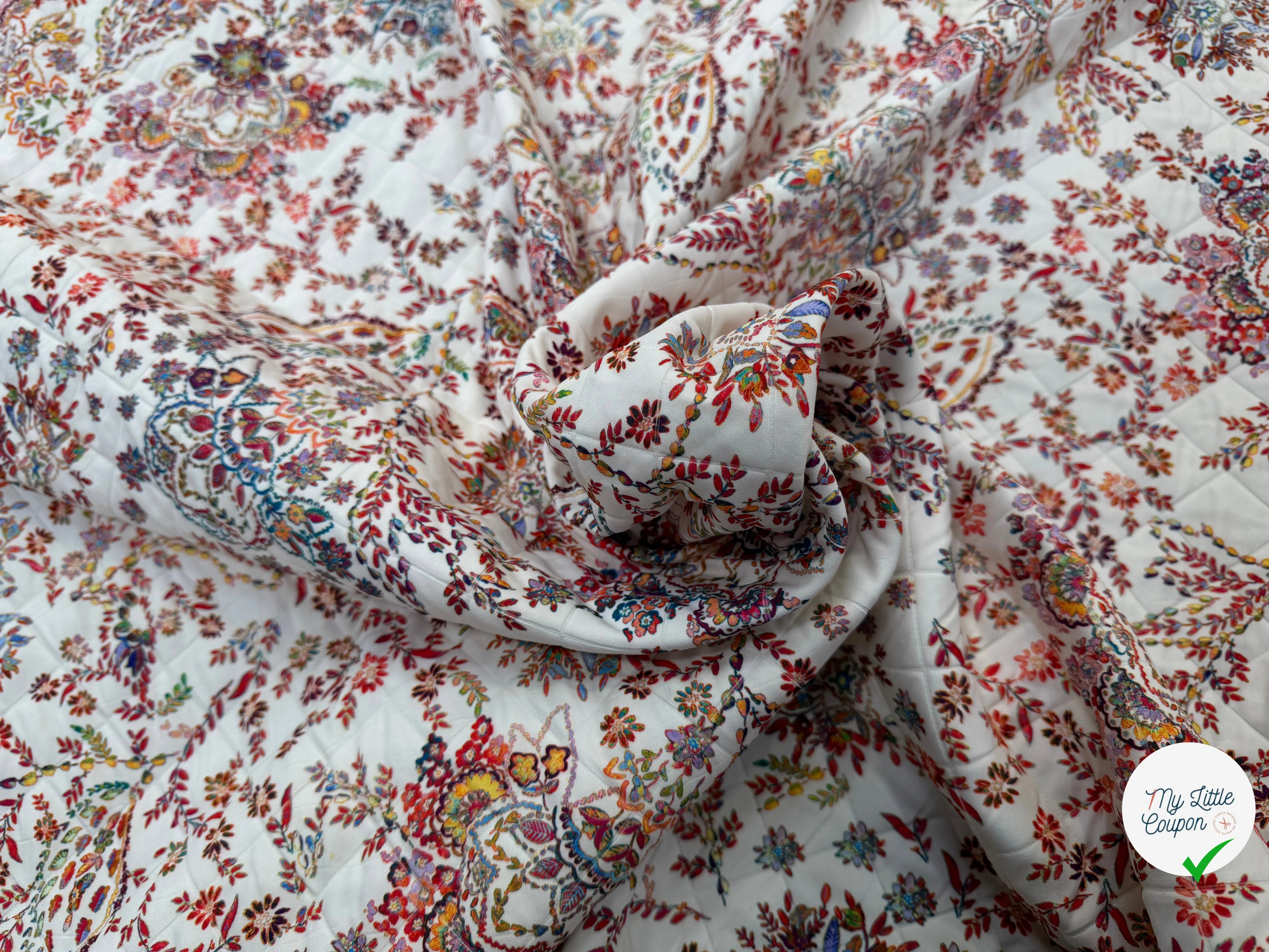 TISSU MATELASSÉ SIMPLE FACE IMPRIMÉ 4 - My Little Coupon
