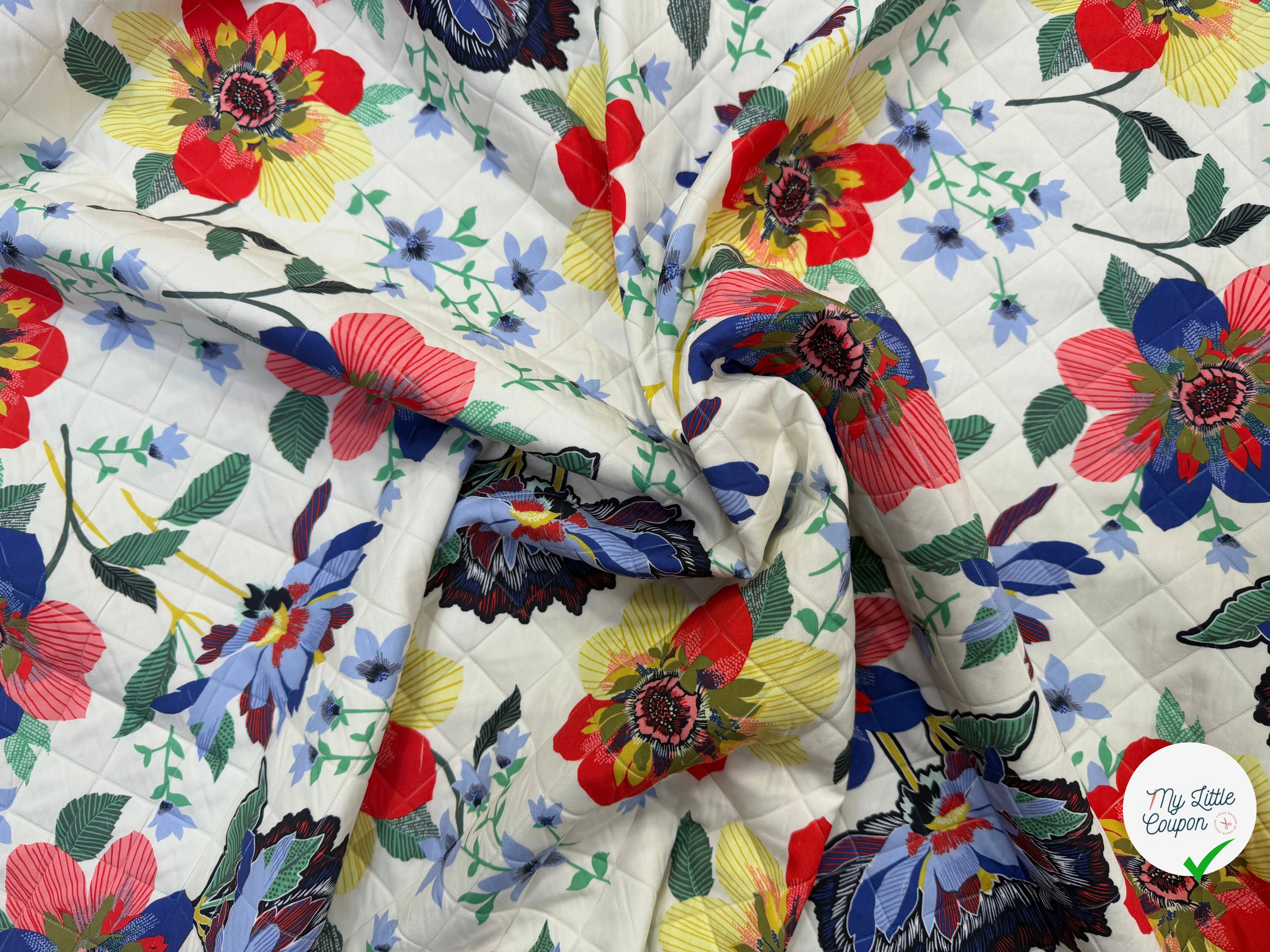 TISSU MATELASSÉ SIMPLE FACE IMPRIMÉ 8 - My Little Coupon