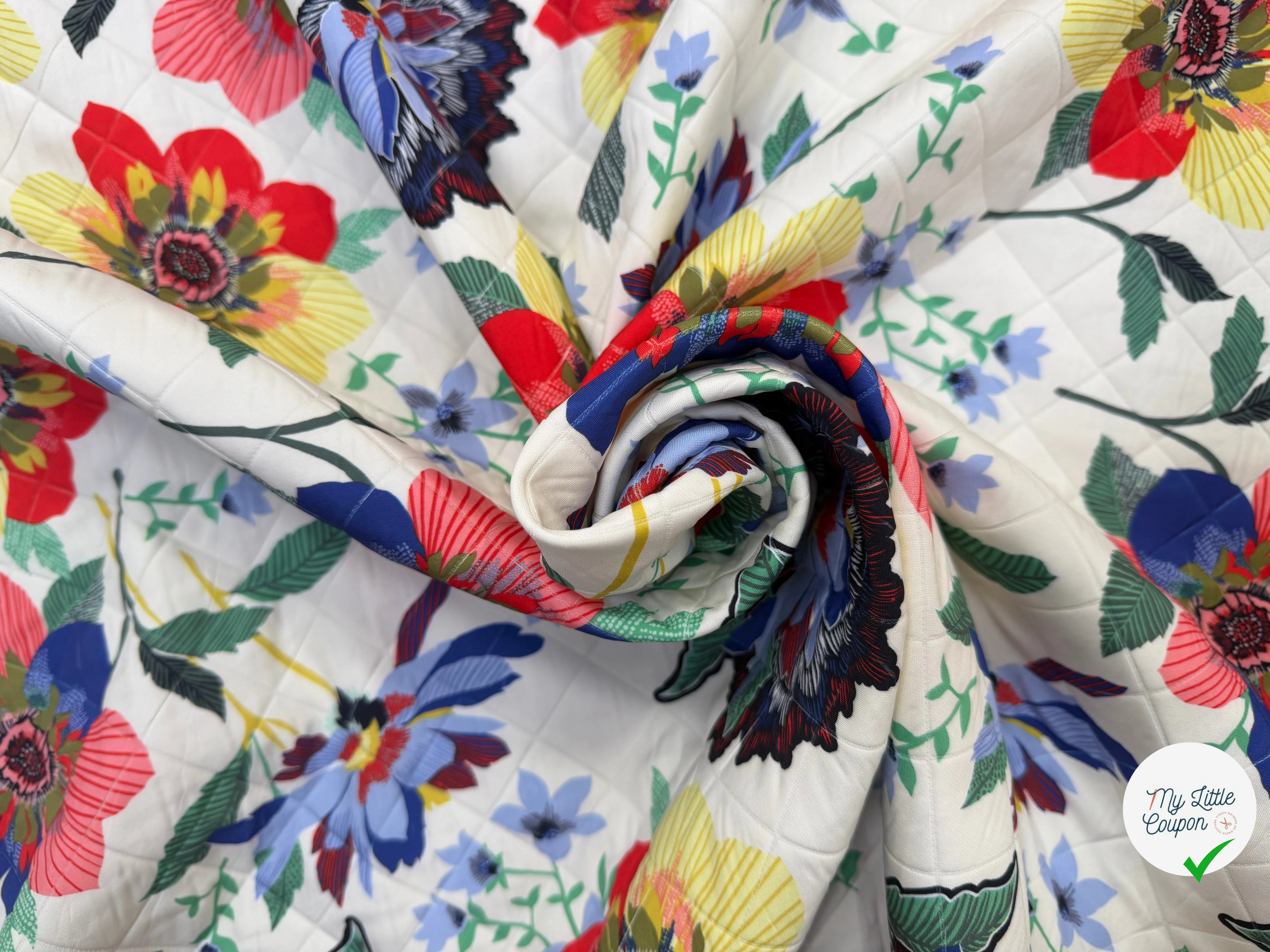 TISSU MATELASSÉ SIMPLE FACE IMPRIMÉ 8 - My Little Coupon