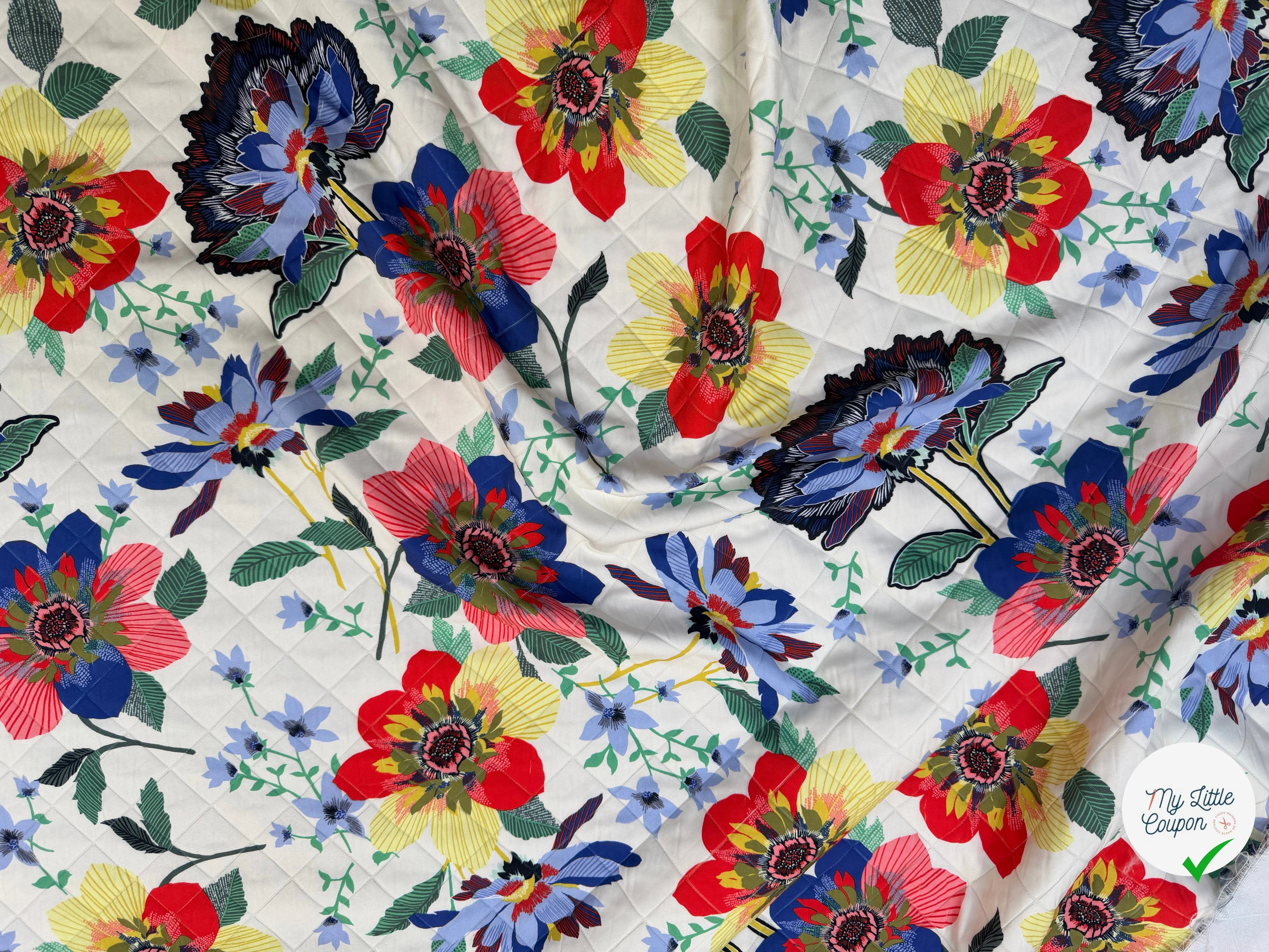 TISSU MATELASSÉ SIMPLE FACE IMPRIMÉ 8 - My Little Coupon