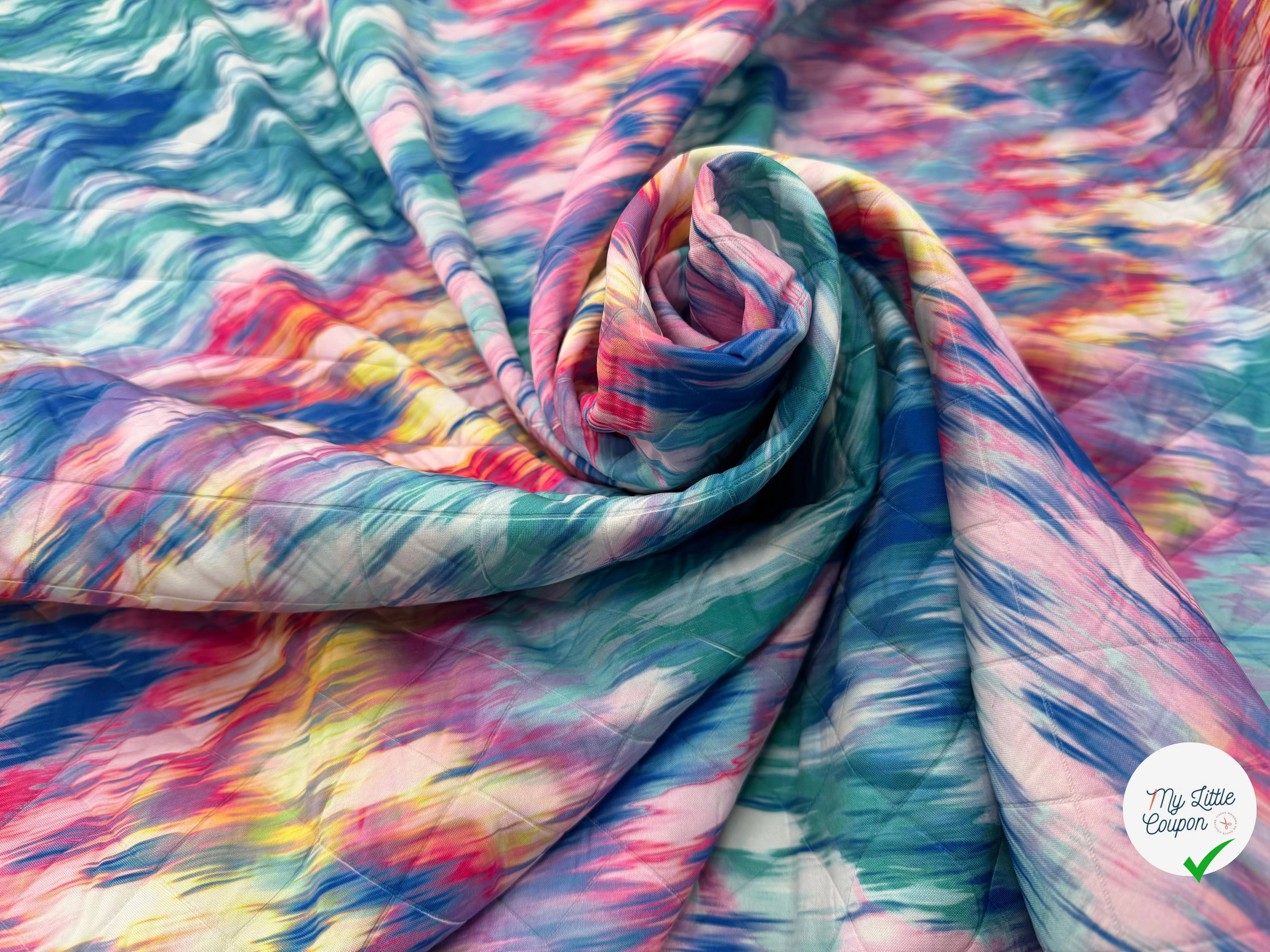 TISSU MATELASSÉ SIMPLE FACE IMPRIMÉ 9 - My Little Coupon